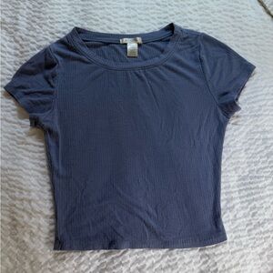 Bozzolo Navy Crop Top